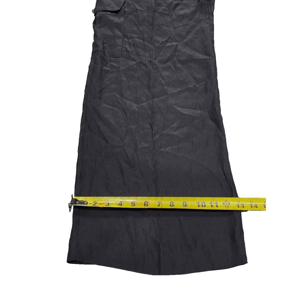 Cynthia Steffe wide legs Silk Jumpsuit Black Sz 12 A005220 - Picture 3 of 9